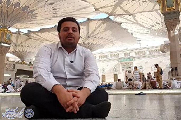 فیلم | تلاوت «سیدپارسا انگشتان» در سرزمین وحی