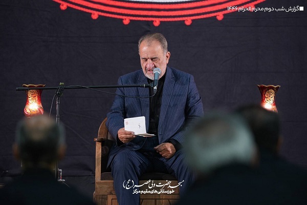 عباس سلیمی در مسجد حضرت ولی‌عصر(عج) سخنرانی می‌کند  