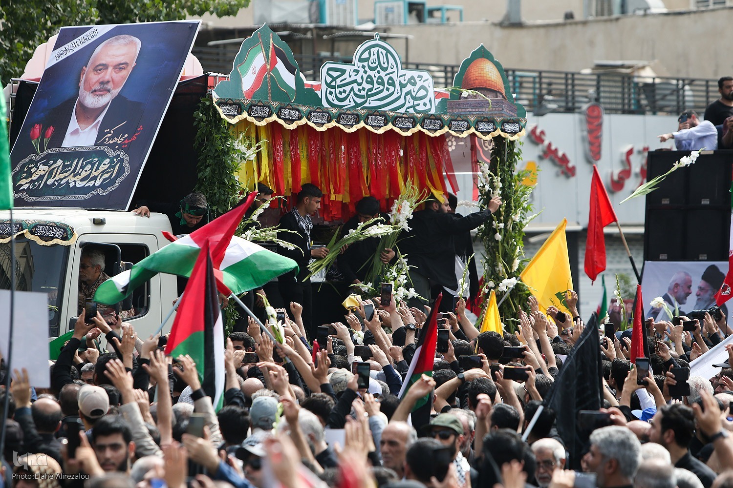 برگزاری مراسم تشییع پیکر شهید اسماعیل هنیه در تهران