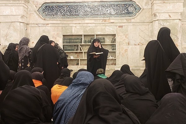 برنامه‌های قرآنی بانوان مسیر پیاده‌روی اربعین + عکس