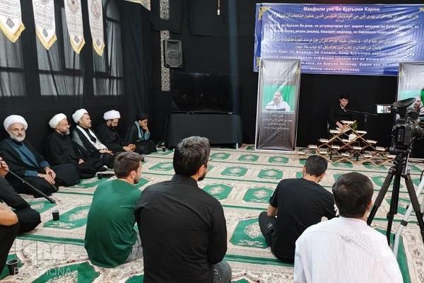 آیین سالگرد درگذشت قاری تاجیکستانی برگزار شد+ عکس