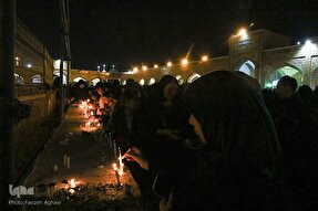 عکس | آیین شام غریبان در خیابان‌های منتهی به حرم مطهر رضوی