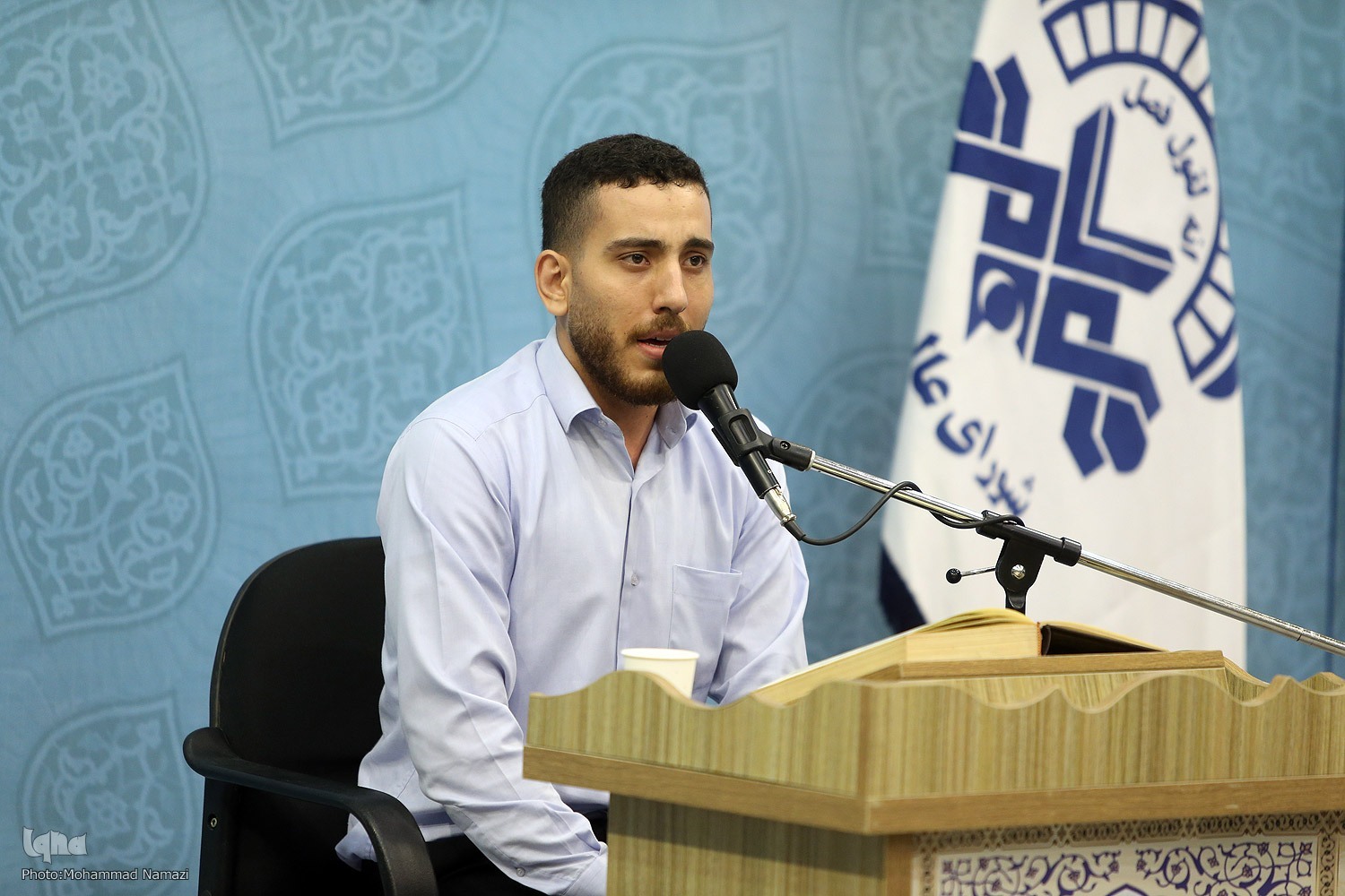 تلاوت آیاتی از سوره «صف» با صدای امیرحسین انواری + فیلم