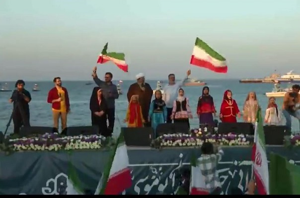 سرود «اینجا ایرانه» در جزیره بوموسی طنین‌انداز شد+ فیلم