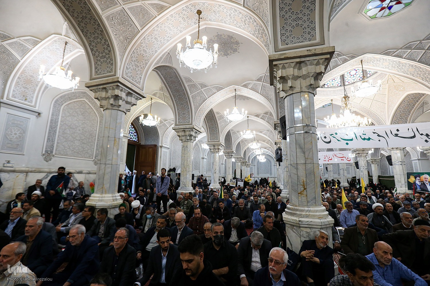 مراسم چهلمین روز شهادت سیدحسن نصرالله و شهید نیلفروشان