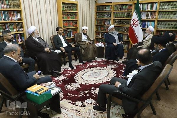 دیدار رئیس جماعت علمای اهل سنت عراق با مدیر حوزه‌های علمیه ایران