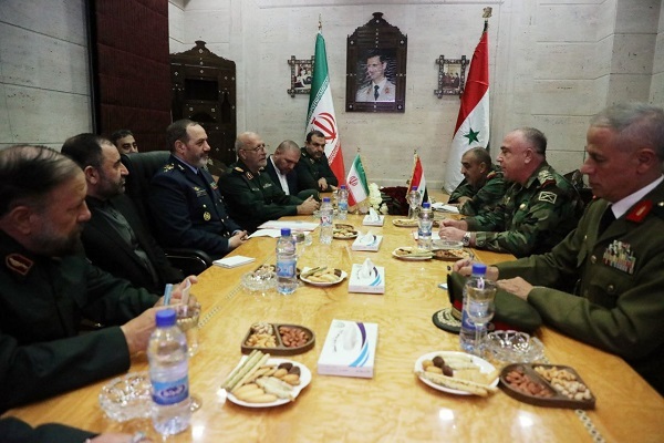 دیدار امیرنصیرزاده با سپهبد عبدالکریم محمود ابراهیم، رئیس ستاد مشترک کل ارتش و نیروهای مسلح جمهوری عربی سوریه