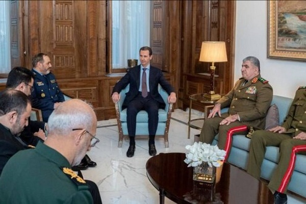 دیدار وزیر دفاع با بشار اسد