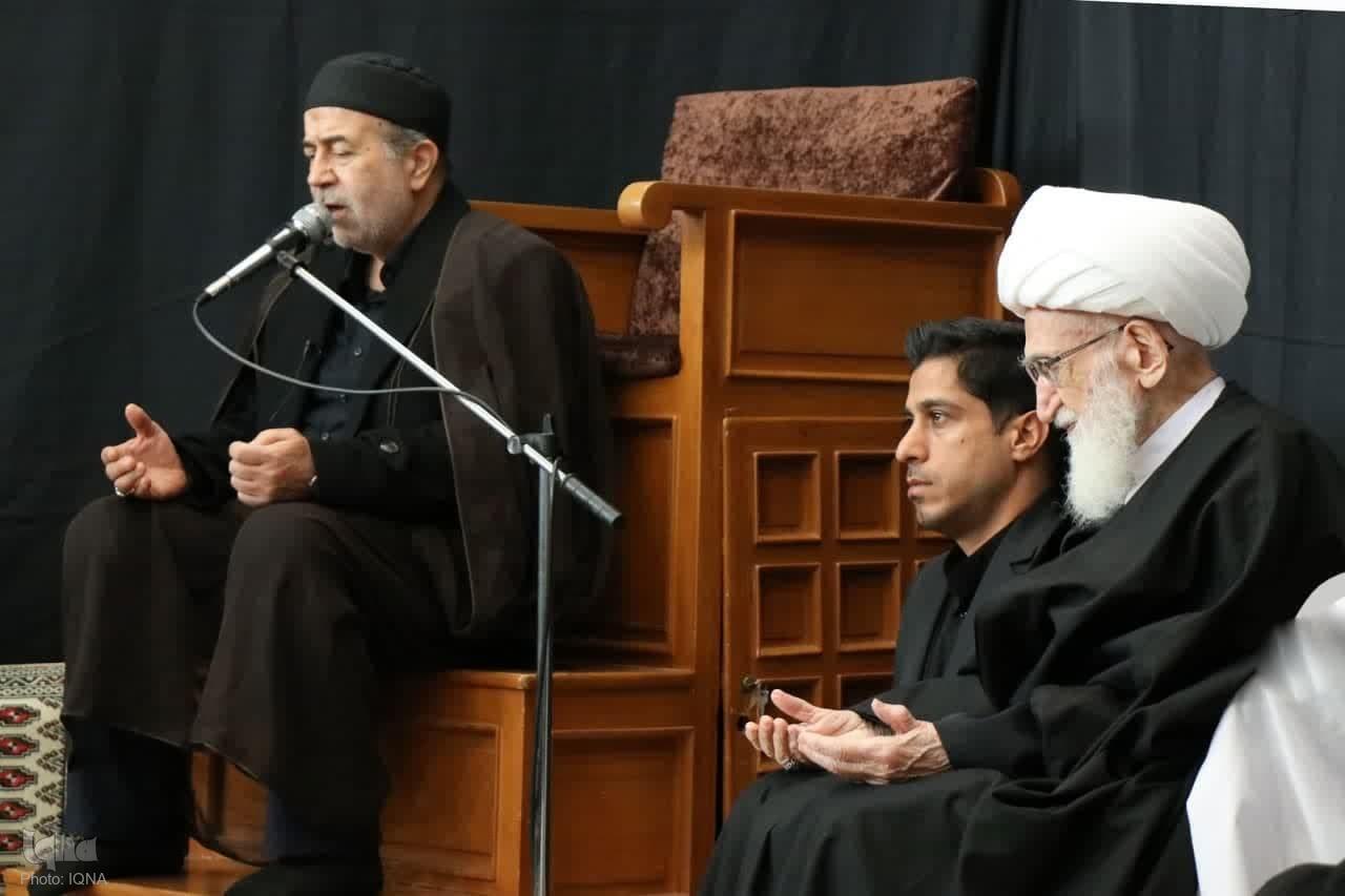 عزاداری سالروز شهادت حضرت زهرا (س) در دفتر آیت‌الله نوری همدانی