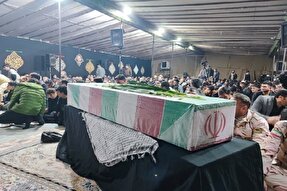 عکس | وداع مردم پارس‌آباد با شهید گمنام