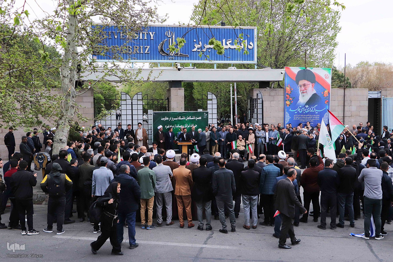 تجمع دانشگاهیان تبریز در محکومیت جنایات رژیم صهیونیستی