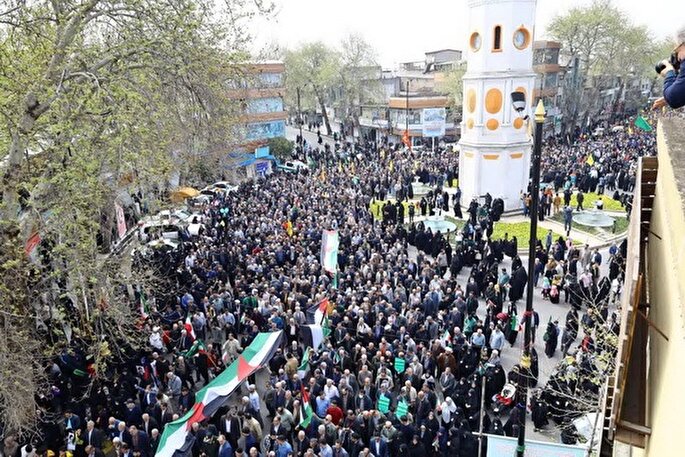 عکس | حماسه حضور ساروی‌ها در روز قدس