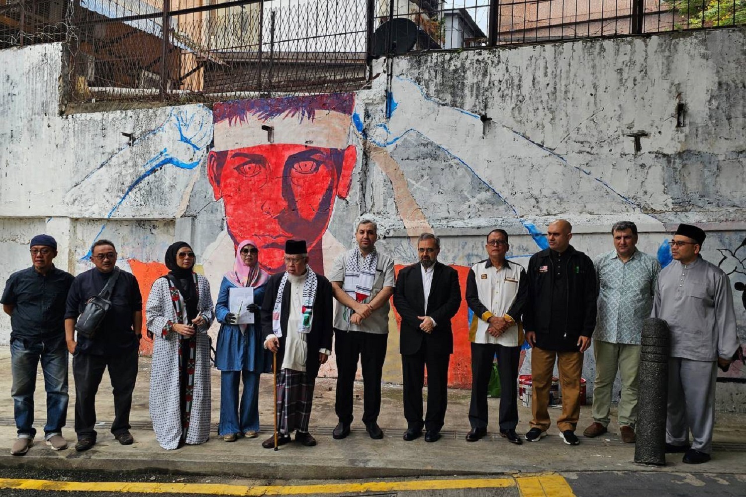  رونمایی از دیوارنگاره فلسطین در کوالالامپور همزمان با روز جهانی قدس