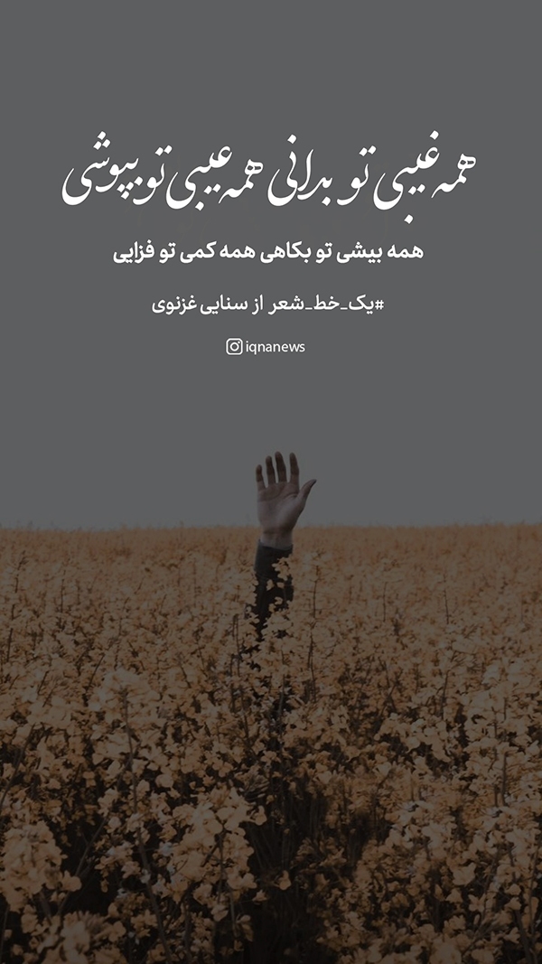 همه غیبی تو بدانی همه عیبی تو بپوشی