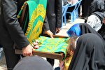 مراسم استقبال از خدام و پرچم رضوی در ملایر
