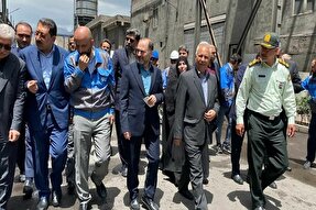 عکس | بازدید وزیر صمت از مجتمع جهان فولاد