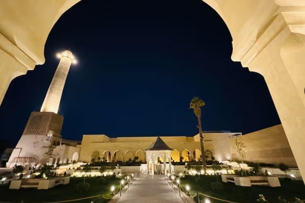 بازسازی دروازه شمالی مسجد تاریخی موصل + عکس