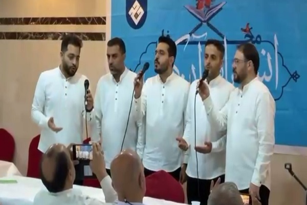 اجرای گروه تواشیح نور در جمع حجاج ایرانی + فیلم اجرای گروه تواشیح نور در جمع حجاج ایرانی + فیلم