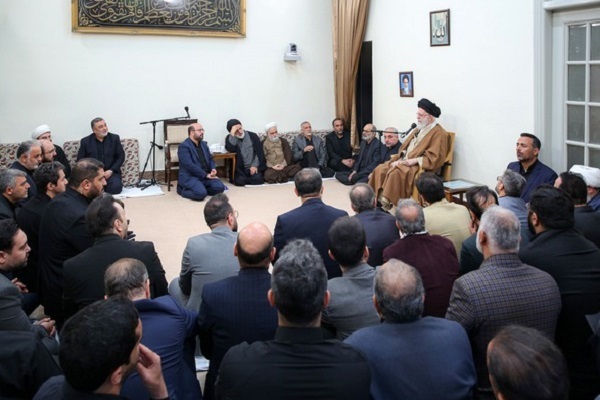 رهبر معظم انقلاب در مجلس عزاداری شهادت حضرت امام صادق (ع)