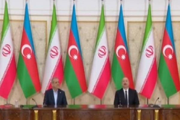 پزشکیان در نشست مطبوعاتی مشترک با الهام علی‌اف