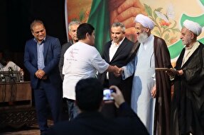 عکس | تجلیل از پیرغلامان و علی‌گویان ذاکران اهل بیت(ع) در قائمشهر