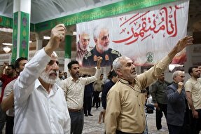 فیلم | ندای طنین‌انداز حیدر حیدر در حرم بانوی کرامت