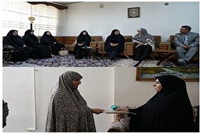 دیدار مدیر کل امور بانوان و خانواده استانداری لرستان با دو بانوی جانباز