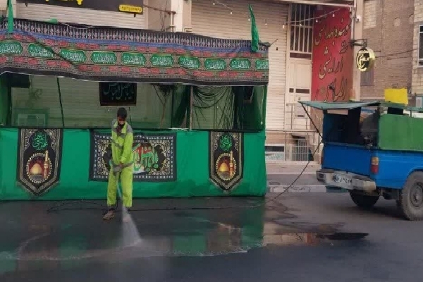 فعالیت 120 پاکبان به‌مناسبت ماه محرم در بافت تاریخی یزد