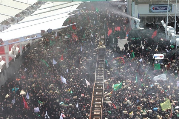 بزرگداشت دفن پیکر شهیدان کربلا + فیلم و عکس