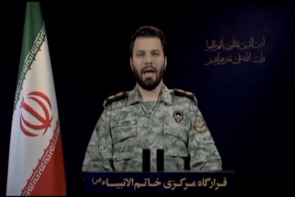 سرهنگ دوم پاسدار ابراهیم ذوالفقاری، سخنگوی قرارگاه مرکزی خاتمالانبیا (ص) سرهنگ دوم پاسدار ابراهیم ذوالفقاری، سخنگوی قرارگاه مرکزی خاتمالانبیا (ص)