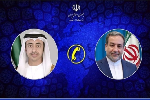 گفت‌وگوی تلفنی وزرای امور خارجه جمهوری اسلامی ایران و امارات