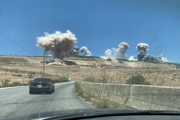 حمله هوایی رژیم صهیونیستی به جنوب لبنان + عکس و فیلم