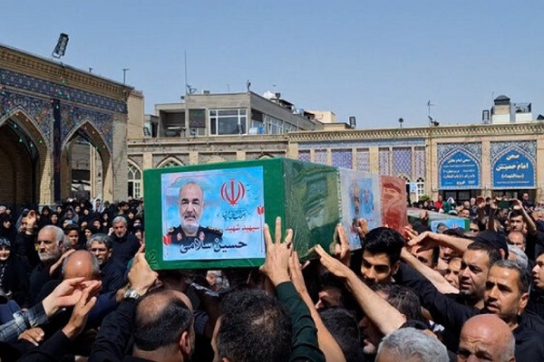 مراسم تشییع و تدفین پیکرهای شهیدان «سلامی» و «شانه‌ای»