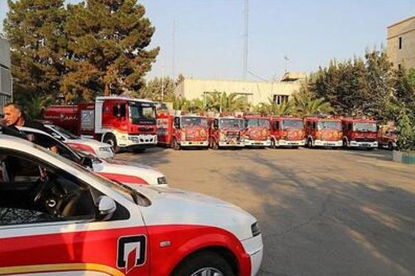 حضور سازمان آتش‌نشانی تهران در مواکب اربعین
