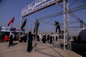 فیلم | آماده‌سازی موکب حرم مطهر بانوی کرامت در عمود ۱۰۸۰