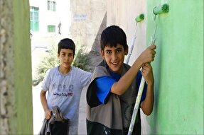 زیباسازی مدارس قم به همت نوجوانان گروه جهادی فاطمیون