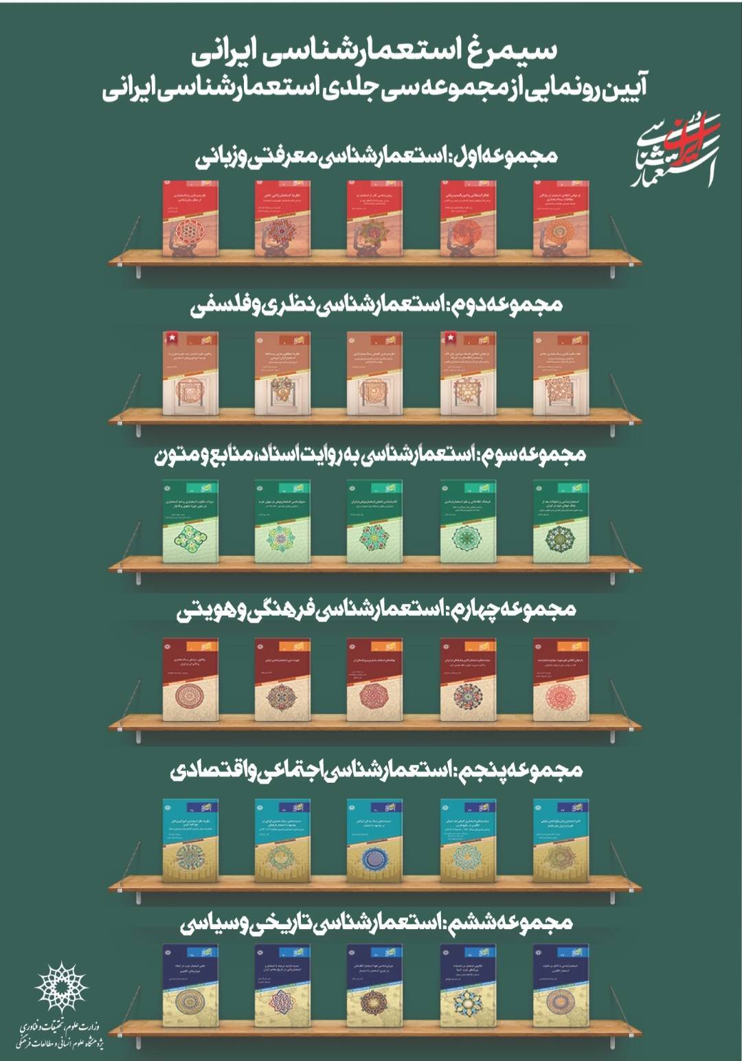 مراسم رونمایی از مجموعه ۳۰ جلدی «استعمارشناسی ایرانی» در سالن همایش‌های برج میلاد