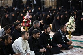 آیین شکرانه خدمت خادمان موکب حرم مطهر بانوی کرامت برگزار شد + عکس