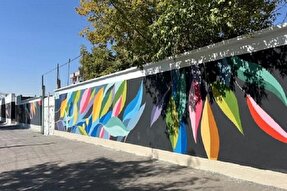 اجرای بیش از ۲۰ هزار مترمربع نقاشی و طراحی دیواری در تبریز