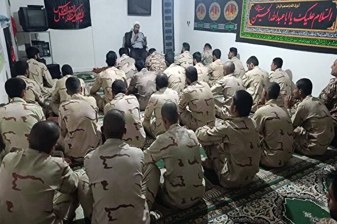 دیدار رزمندگان گروه مهندسی رزمی سپاه با مرزبانان فراجا