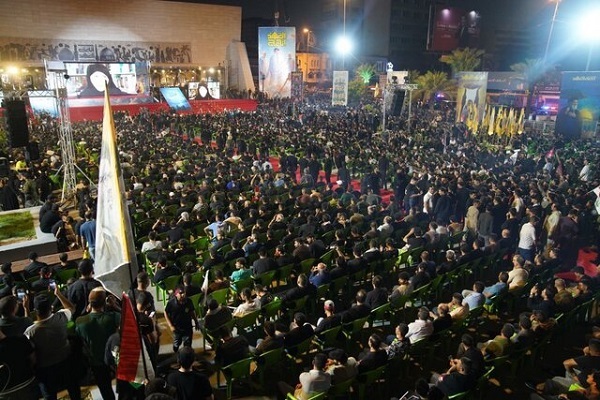 برپایی مراسم نخستین سالگرد شهادت سیدحسن نصرالله در عراق و بحرین