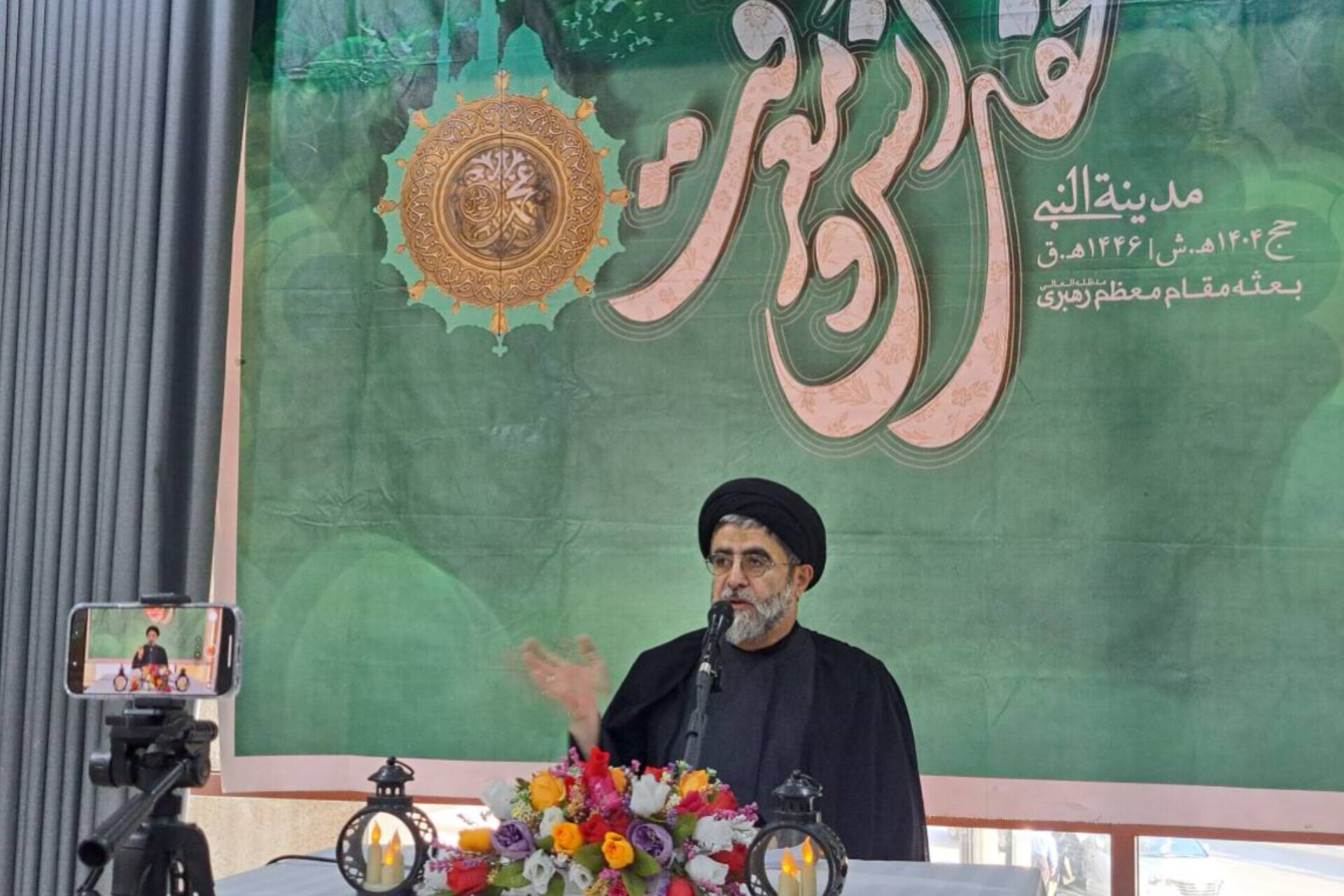 حجت‌الاسلام حائری، سخنران بعثه مقام معظم رهبری