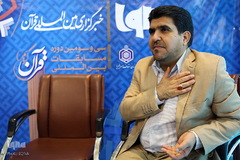 حضور سیدکریم موسوی مبتهل بین المللی در غرفه ایکنا