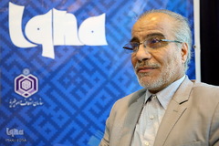 حضور استاد علی بنیادی در غرفه ایکنا