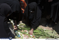 مراسم تشییع شهید سید یحیی سیدی