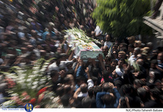 مراسم تشییع شهید سید یحیی سیدی