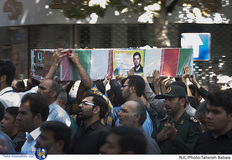 مراسم تشییع شهید سید یحیی سیدی