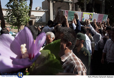 مراسم تشییع شهید سید یحیی سیدی