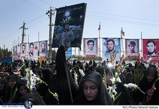 مراسم تشییع شهید سید یحیی سیدی