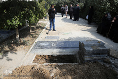 مراسم تدفین پیکر مرحوم استاد «محمد تقی مروت» در قطعه نام آوران بهشت زهرا